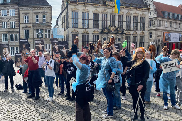 Aktionstag gegen Tierversuche in Bremen