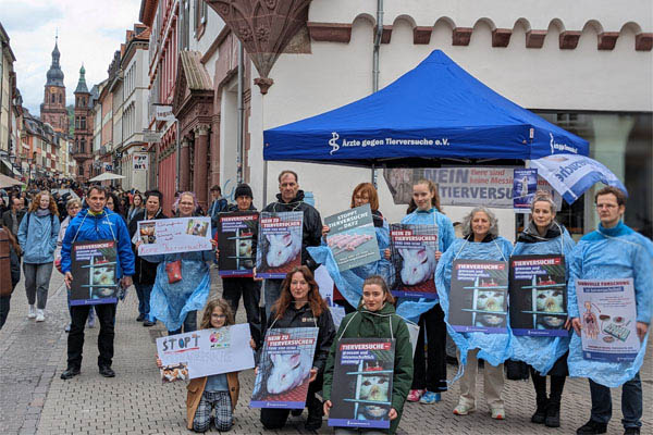 Aktionstag gegen Tierversuche in Heidelberg