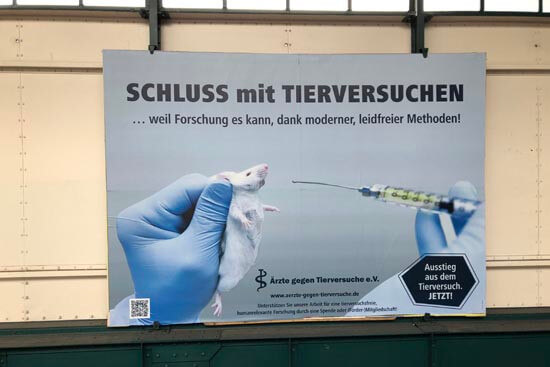 Plakataktion in Berlin